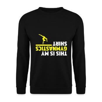 Gymnastique Acrobaties Cheerleading Gymnaste Gymnastique au sol - Sweat-shirt Unisexe - noir - Devant - Alina (178cm) & Michal (187cm)