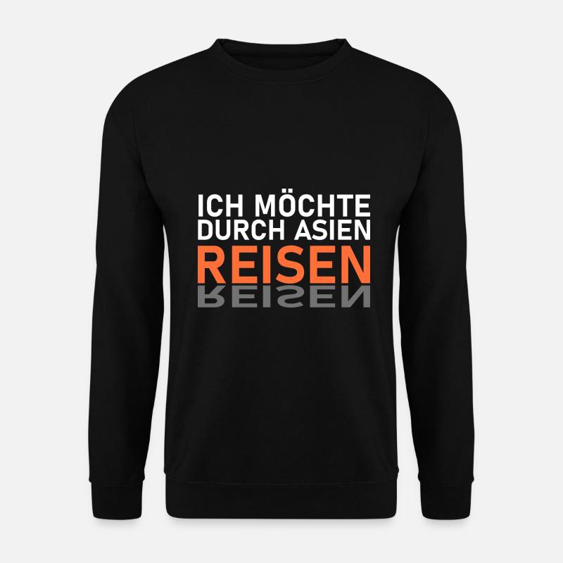 Asien Reise - Unisex Pullover - Schwarz