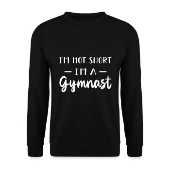 Gymnastique Acrobaties Cheerleading Gymnaste Gymnastique au sol - Sweat-shirt Unisexe - noir - Devant - Alina (178cm) & Michal (187cm)
