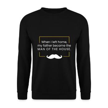 Quand j’ai quitté la maison - Sweat-shirt Unisexe - noir - Devant - Alina (178cm) & Michal (187cm)