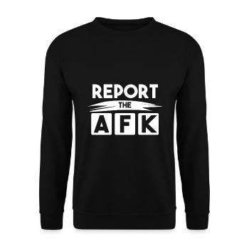 rapportez à l’AFK! - Sweat-shirt Unisexe - noir - Devant - Alina (178cm) & Michal (187cm)