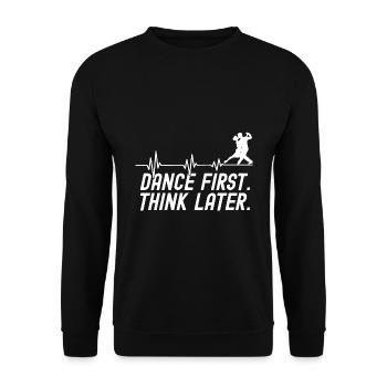 Dance First Think Later Ballroom Couple Dance Dance - Unisex Sweatshirt - black - Front - Alina (178cm) & Michal (187cm)