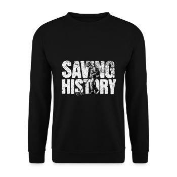 Probing Metal Detector - Unisex Sweatshirt - black - Front - Alina (178cm) & Michal (187cm)