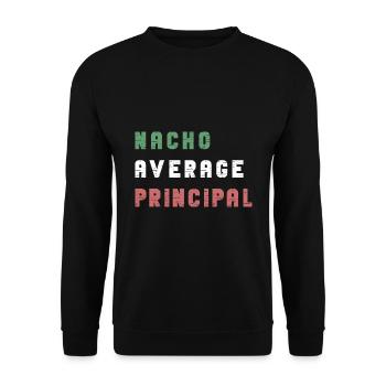 Cinco De Mayo Nacho Average Principal - Unisex Sweatshirt - black - Front - Alina (178cm) & Michal (187cm)