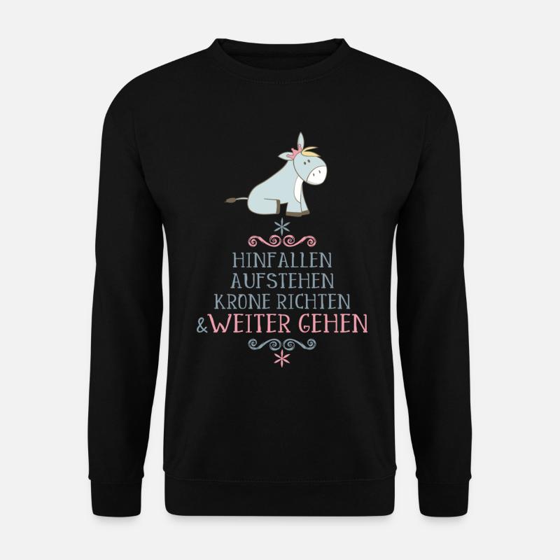 lustiger Spruch - Unisex Pullover - Schwarz