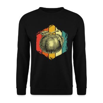 Retro tomato - Unisex Sweatshirt - black - Front - Alina (178cm) & Michal (187cm)