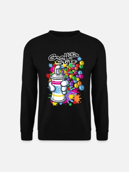 Graffiti cartoon style - Unisex Sweatshirt - black
