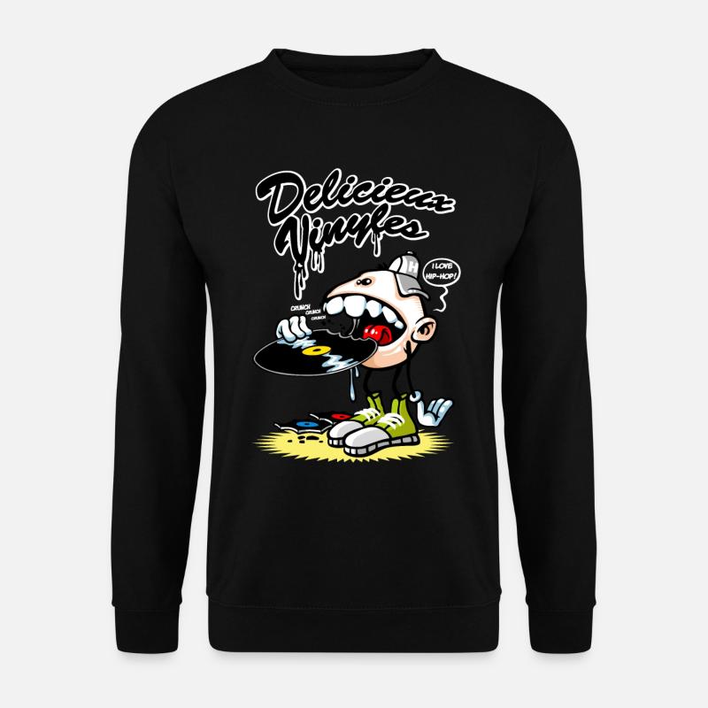 Délicieux vinyles - Unisex Pullover - Schwarz