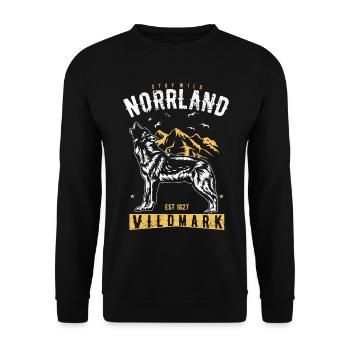 Stay Wild Norrland Vildmark - Sweat-shirt Unisexe - noir - Devant - Alina (178cm) & Michal (187cm)