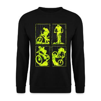 VTT | VTT | VTT | VTTistes - Sweat-shirt Unisexe - noir - Devant - Alina (178cm) & Michal (187cm)