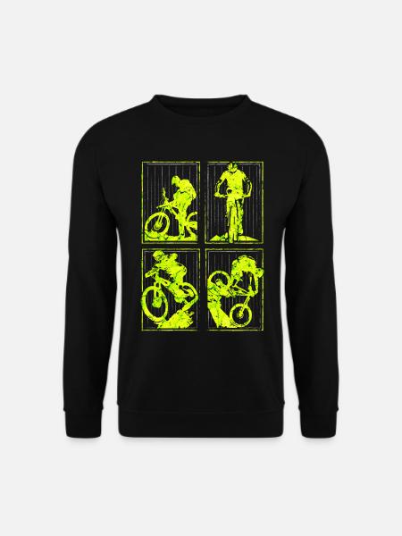MTB | Mountain bike | Mountain biking | Mountain bikers - Unisex Sweatshirt - black