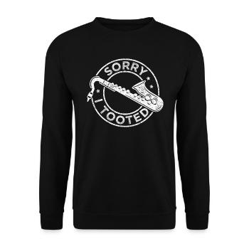 Saxophone Musician Jazz Saxophonist Orchestra - Unisex Sweatshirt - black - Front - Alina (178cm) & Michal (187cm)