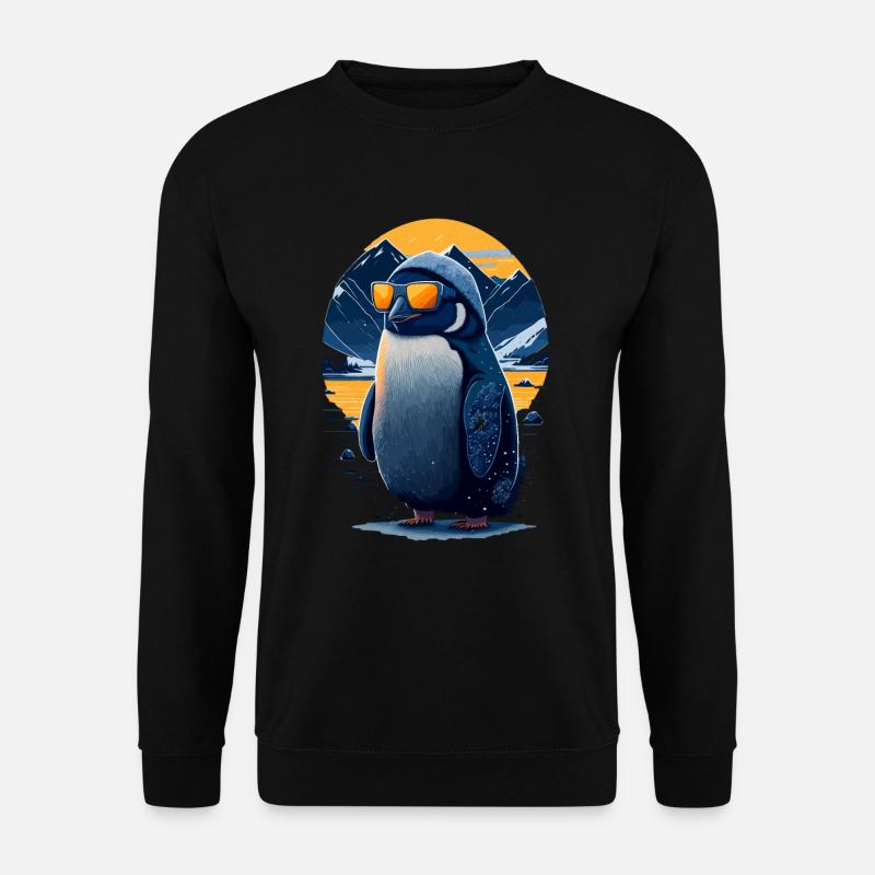 Cool penguin - Unisex Sweatshirt - black