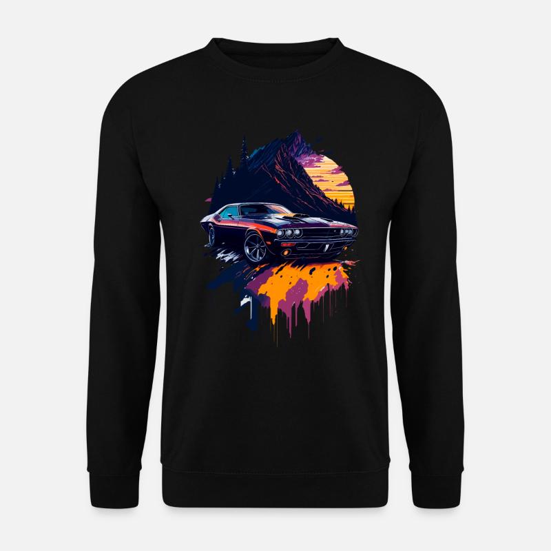 Klassischer Sportwagen - Unisex Pullover - Schwarz