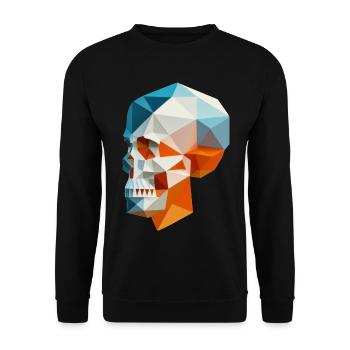 Skull - Unisex Sweatshirt - black - Front - Alina (178cm) & Michal (187cm)
