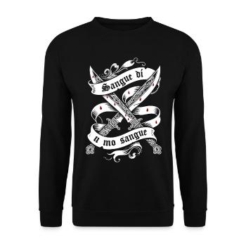 Sangue dí u m sangue - Sweat-shirt Unisexe - noir - Devant - Alina (178cm) & Michal (187cm)