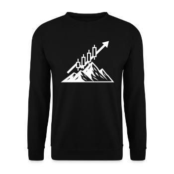 L’ASCENSION D’UN TRADER – PAS DE CHANCE, JUSTE DE L’HABILETÉ - Sweat-shirt Unisexe - noir - Devant - Alina (178cm) & Michal (187cm)