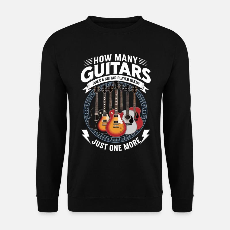 Gitarrist Gitarre - Unisex Pullover - Schwarz