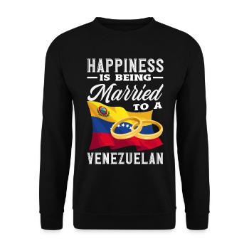 Venezuela Flag Pride & Home Venezuela - Unisex Sweatshirt - black - Front - Alina (178cm) & Michal (187cm)