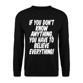 Knowledge - The 5th Element of Hip-Hop - Unisex Sweatshirt - black - Front - Alina (178cm) & Michal (187cm)
