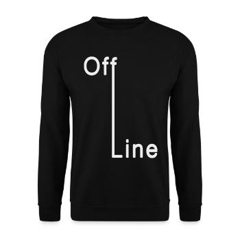 Hors ligne - Sweat-shirt Unisexe - noir - Devant - Alina (178cm) & Michal (187cm)