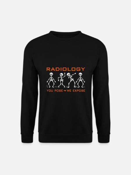 Radiologie | lustiger Skull dabbing | Röntgen - Unisex Pullover - Schwarz