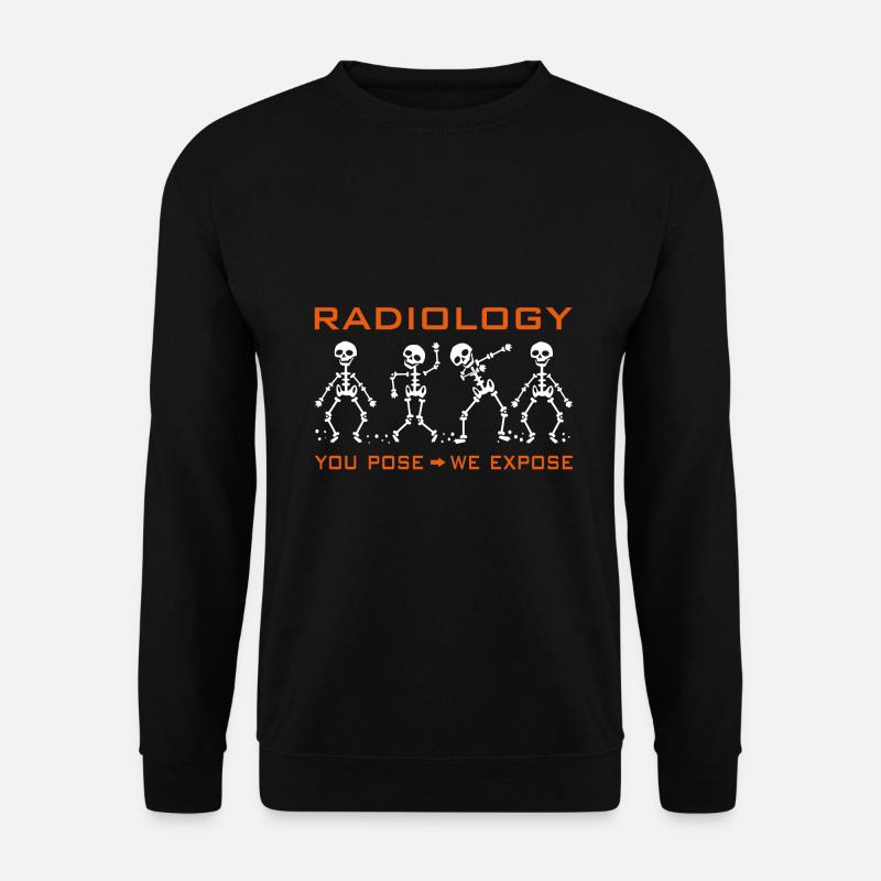 Radiology | funny skull dabbing | roentgen - Unisex Sweatshirt - black