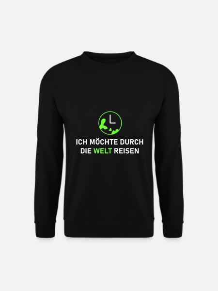 weltweite Reise - Unisex Pullover - Schwarz