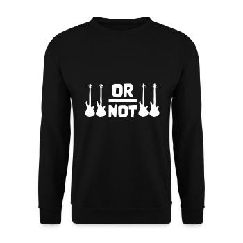 TO BE OR NOT TO BE for best bassist bass player - Unisex Pullover - Schwarz - Vorne - Alina (178cm) & Michal (187cm)