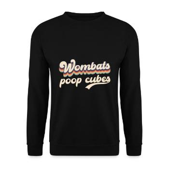 Drôle de dicton wombat australien - Sweat-shirt Unisexe - noir - Devant - Alina (178cm) & Michal (187cm)