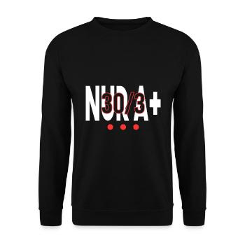 30/3 - only A+ ... - Unisex Sweatshirt - black - Front - Alina (178cm) & Michal (187cm)