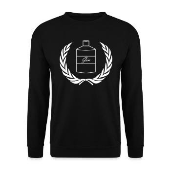 Gin - Unisex Pullover - Schwarz - Vorne - Alina (178cm) & Michal (187cm)