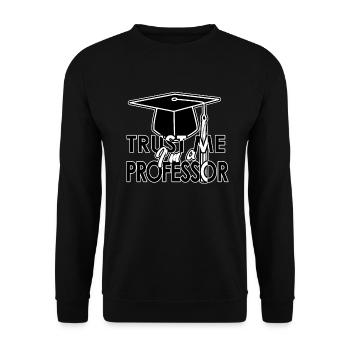 Professor Mentor College Tutor Prof Maestro Geschenk - Unisex Pullover - Schwarz - Vorne - Alina (178cm) & Michal (187cm)