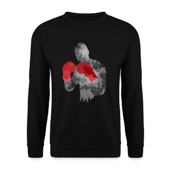 Jiu Jitsu Combat Contact Sport Combat Cadeau - Sweat-shirt Unisexe - noir - Devant - Alina (178cm) & Michal (187cm)