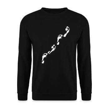 Yoga Work Out Gift - Unisex Sweatshirt - black - Front - Alina (178cm) & Michal (187cm)