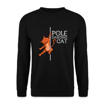 Yoga Work Out Gift - Unisex Sweatshirt - black - Front - Alina (178cm) & Michal (187cm)