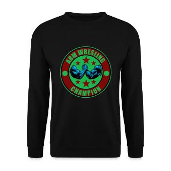 Cadeau de lutte contre le bras - Sweat-shirt Unisexe - noir - Devant - Alina (178cm) & Michal (187cm)