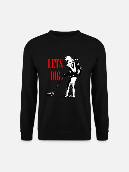 Detectorist Metal Fishing Detector Treasure Gift - Unisex Sweatshirt - black