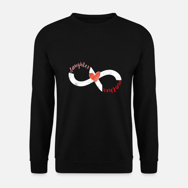 Mutter-Tochter-Liebes-Frauen-weibliches Mama-Mutter-Geschenk - Unisex Pullover - Schwarz