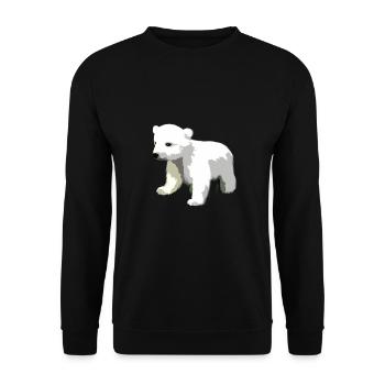Ours de glace Mammifères marins Sanglier Cadeau animal polaire - Sweat-shirt Unisexe - noir - Devant - Alina (178cm) & Michal (187cm)
