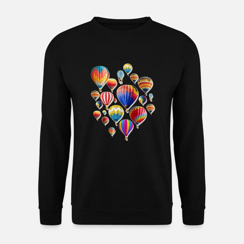 Ballons à air chaud Oxygen Rubber Events Party Gift - Sweat-shirt Unisexe - noir
