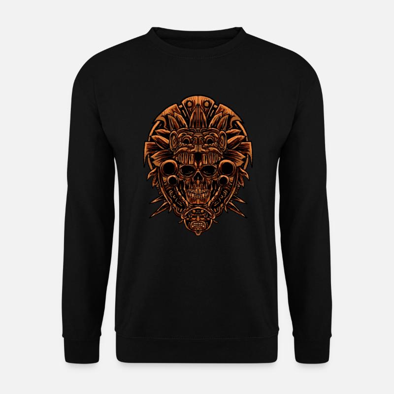 Aztèque Aztecan Ère Crâne Cadeau - Sweat-shirt Unisexe - noir