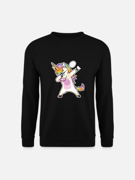 Badminton Unicorn Shuttlecock Racket Games Cadeau - Sweat-shirt Unisexe - noir