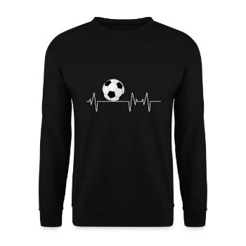 Football Football Game Sports Idée cadeau parfaite - Sweat-shirt Unisexe - noir - Devant - Alina (178cm) & Michal (187cm)