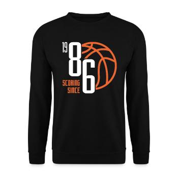 37e anniversaire basketball 37 ans né en 1986 - Sweat-shirt Unisexe - noir - Devant - Alina (178cm) & Michal (187cm)