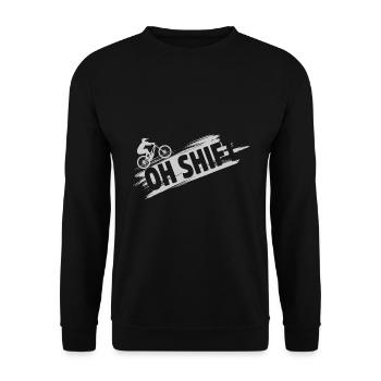 Mountain Bike Mtb Downhill Bike Cyclist Biker - Unisex Sweatshirt - black - Front - Alina (178cm) & Michal (187cm)