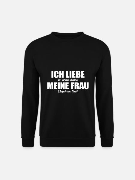 Skifahren Skifahrer Skiurlaub Ski Wintersport - Unisex Pullover - Schwarz