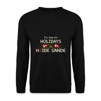 Hvide Sande Holidays - Unisex Pullover - Schwarz - Vorne - Alina (178cm) & Michal (187cm)