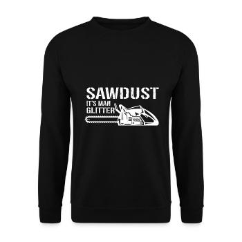 Idée cadeau de tronçonneuse Fabrication de bois Bûcherons - Sweat-shirt Unisexe - noir - Devant - Alina (178cm) & Michal (187cm)
