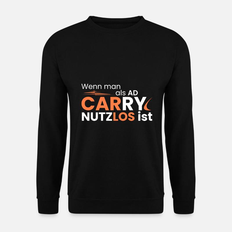 nutzlos als ADC - Unisex Pullover - Schwarz